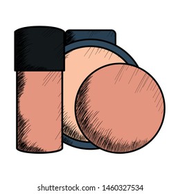 blush make up with bottle