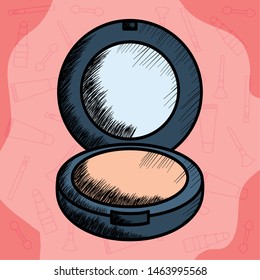 blush make up drawing icon