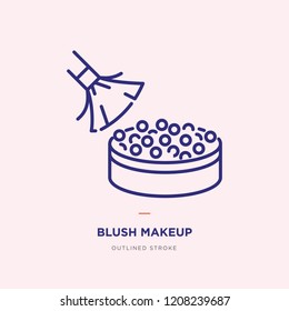 Blush makeup Line Icon