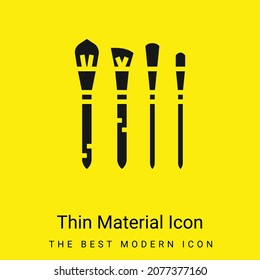 Icono de material amarillo brillante mínimo de brillo