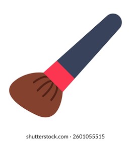Blush on brush icon isolated on white background