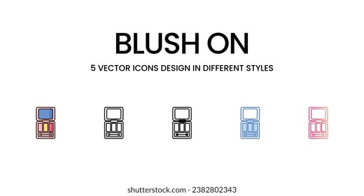 Blush On icon. Suitable for Web Page, Mobile App, UI, UX and GUI design.