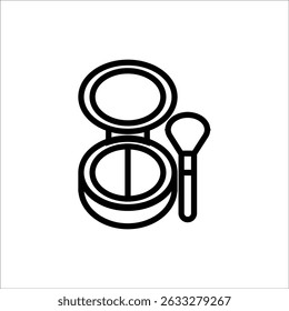 rubor en la Plantilla de la línea del icono del Vector