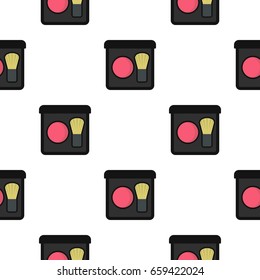 Blush pattern seamless flat style for web vector illustration