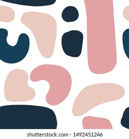 Blush Pink And Blue Memphis Pattern
organic shapes seamless perfect for all over print or pod