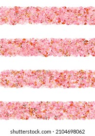 Blush pink foil confetti placer vector illustration. International Women's Day March 8th card background. Luxury shining spangle elements party decoration. Confetti for Mother's day.