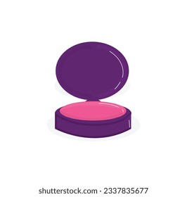 Blush Powder Cute Vector Illustration