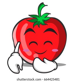 Blush tomato character cartoon collection vector art