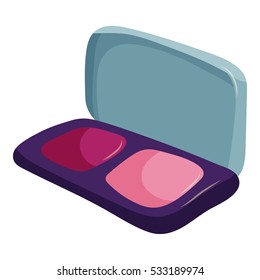 Blusher icon. Cartoon illustration of blusher vector icon for web