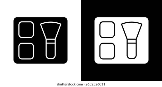 Blusher icon symbol collection. Flat vector stock illustration.