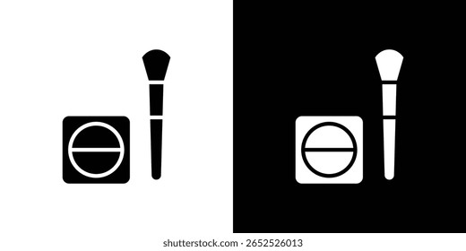 Blusher icon symbol collection. Flat vector stock illustration.