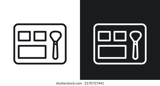 Blusher icons set vectors on white background.