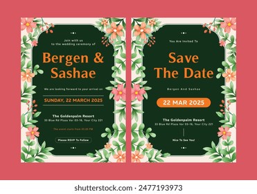 **Blushes Wedding Invitation Template**_ is clean, modern, simply style, and moreover it’s friendly use. It’s Quick And Easy to use to save your time.