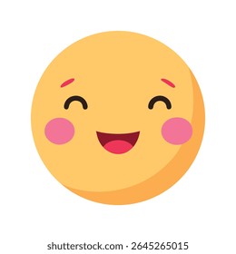 Rubor Emoticon com bochechas rosa bonito