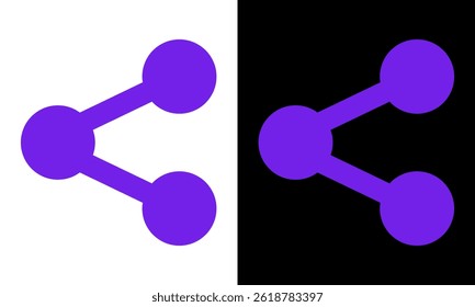 Blutooth color icon design style. Blutooth flat icon design on black and white background.
