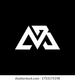 BM, diseño del logotipo de la letra B M. Logo de la carta inicial BM sobre fondo negro.