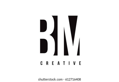 Similar Images, Stock Photos & Vectors Of BM B M White Letter Logo ...