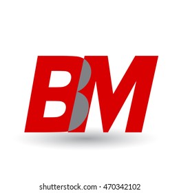 BM company linked letter logo