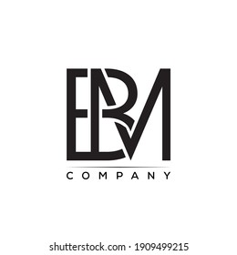 BM creative letter logo vector