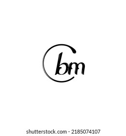 BM fashion initial logo concept in high quality professional design that will print well across any print media