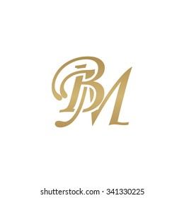 BM initial monogram logo