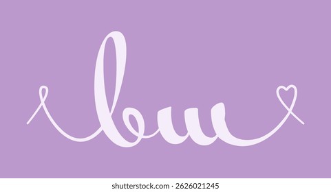 BM initial wedding monogram calligraphy vector illustration. Hand drawn lettering b and m love logo design for valentines day poster, greeting card, photo album, banner print or tattoo.