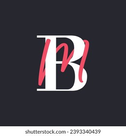 Concepto del logotipo de la carta BM. Plantilla de logotipo Mínimo Creativo Monograma B y M. Logotipo Universal Premium
