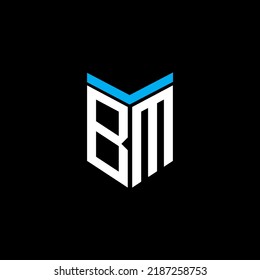 BM letter logo creative design with vector graphic
