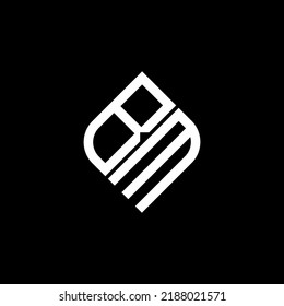 BM letter logo creative design with vector graphic