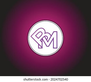 marca de logotipo de plantilla de diseño de logotipo de bm