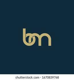 bm logo design. Vector illustration.