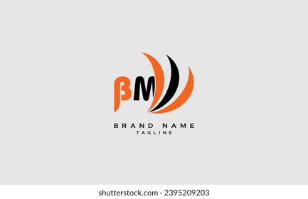 BM, MB, Abstract initial monogram letter alphabet logo design