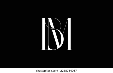 BM, MB, Abstract Letters Logo Monogram