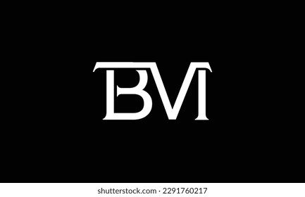 BM, MB, Abstract Letters Logo Monogram