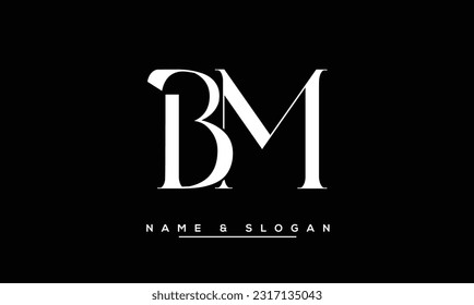 BM,  MB  Abstract  Letters  Logo  Monogram
