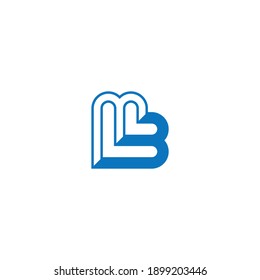 BM or MB abstract outstanding professional business awesome artistic branding company different colors illustration logo