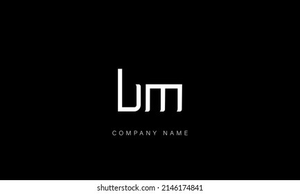 BM, MB Alphabet Buchstaben Logo-Monogramm