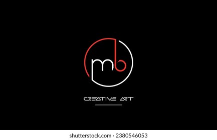 BM, MB, B, M letras abstractas monograma logotipo