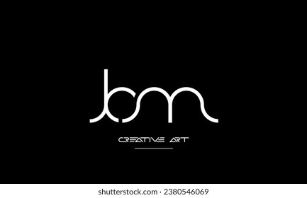 BM, MB, B, M abstrakte Buchstaben Logo-Monogramm