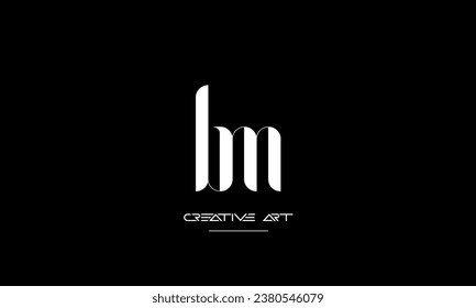 BM, MB, B, M letras abstractas monograma logotipo