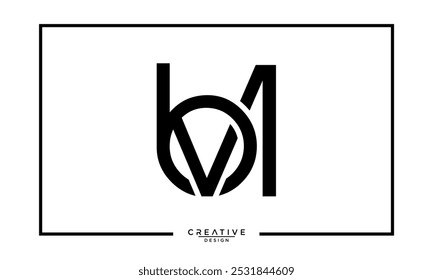 BM, MB, B, M, Abstract Letters Logo Monogram