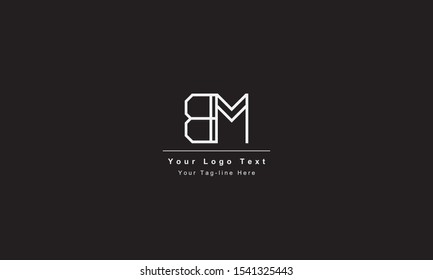 BM or MB letter logo. Unique attractive creative modern initial BM MB B M initial based letter icon logo