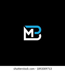 BM or MB ‍abstract outstanding professional business awesome artistic branding company different colors illustration logo