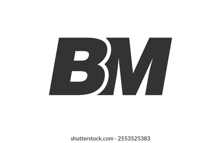 BM Techno Editable Font Logo For Corporate Branding. Bold, Futuristic Design With Unique Typographic Ideas. Minimal Custom Type And Dynamic Letter Variations For Promotion, Printing, And Book Titles