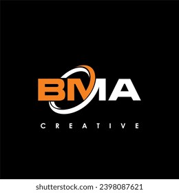 BMA Letter Initial Logo Design Template Vector Illustration