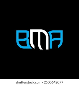 BMA logo design, BMA simple and modern logo. BMA luxurious alphabet design  