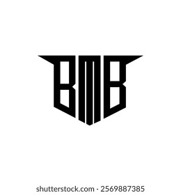 BMB letter logo design with white background in illustrator, vector logo modern alphabet font overlap style, calligraphy designs for logo, Poster, Invitation, etc.