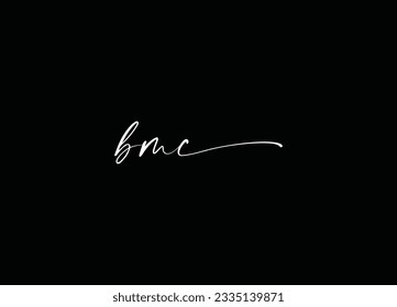 Diseño de logotipo abstracto BMC y logotipo en monograma