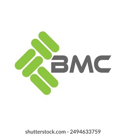 BMC letter logo vector design, BMC simple and modern logo. BMC luxurious alphabet design