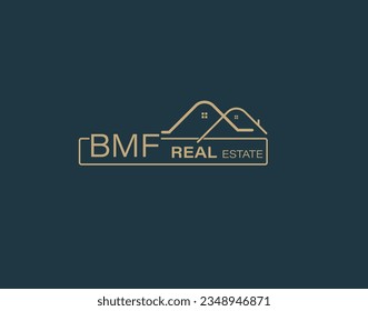 BMF Real Estate and Consultants Logo Design Vectors images. Luxury Real Estate Logo Design